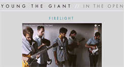 Desktop Screenshot of intheopen.youngthegiant.com