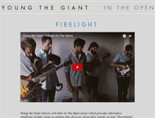 Tablet Screenshot of intheopen.youngthegiant.com